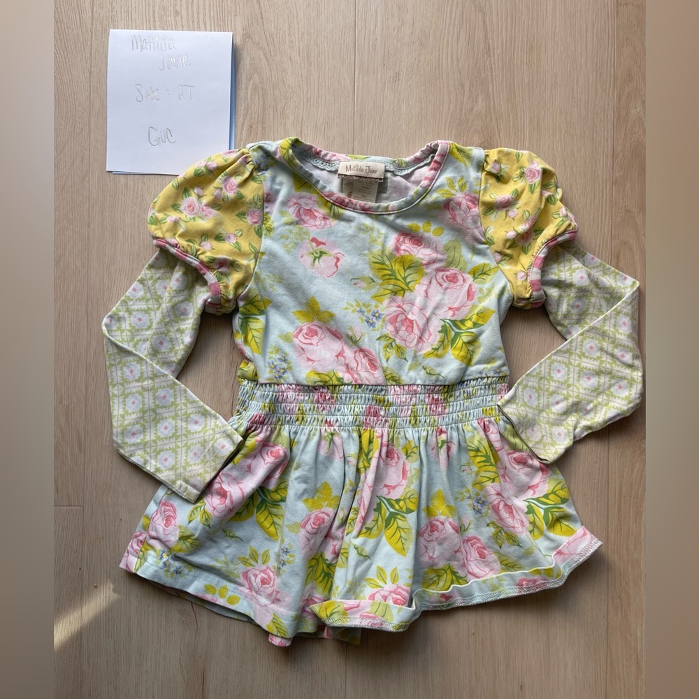 Matilda Jane Floral Long Sleeve Tunic Top